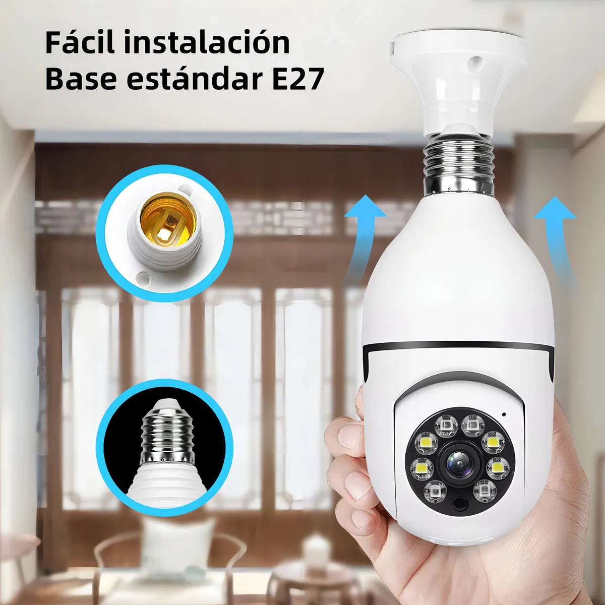 Camara De Seguridad 360 Bombillo WIFI