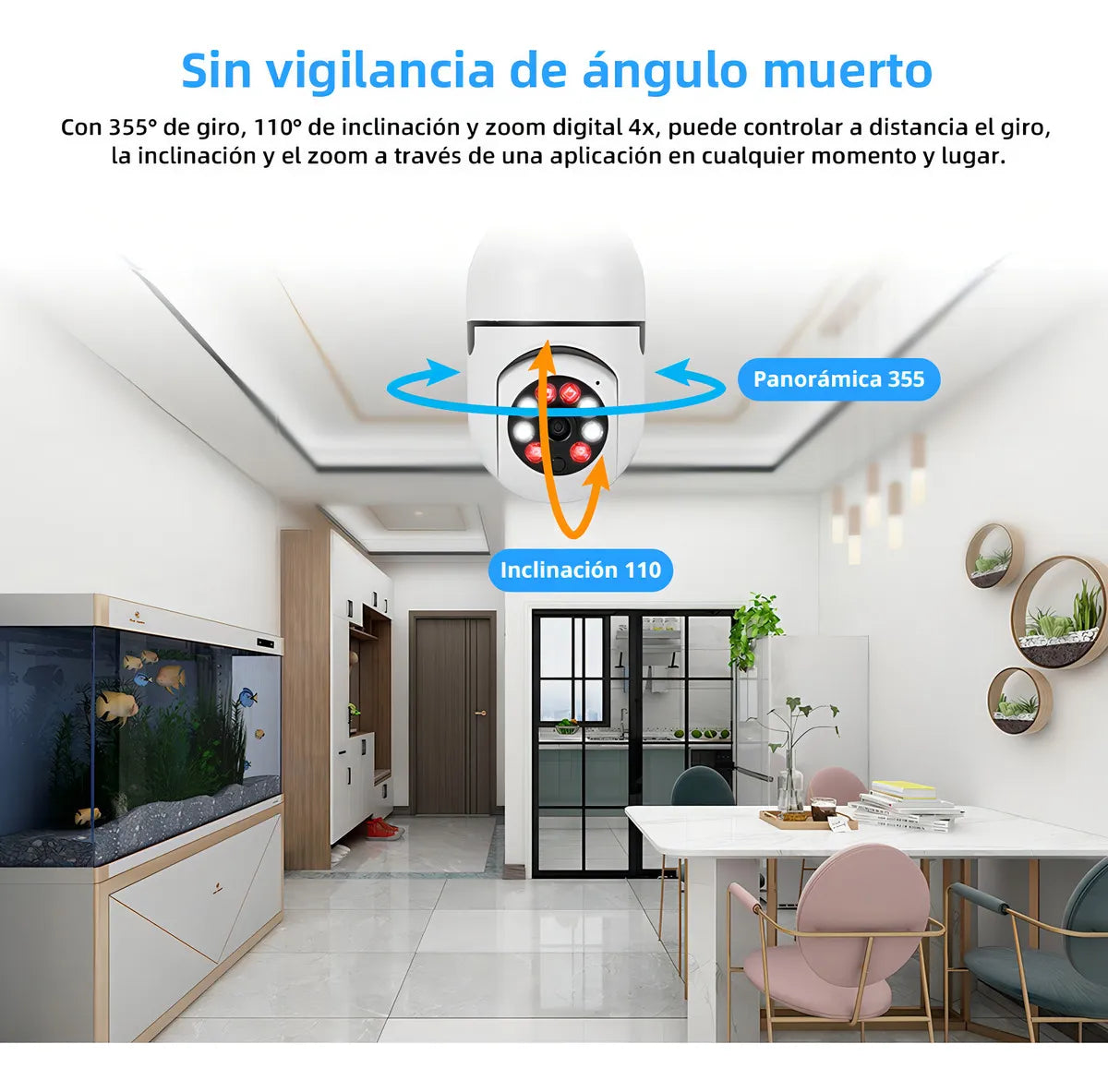 Camara De Seguridad 360 Bombillo WIFI